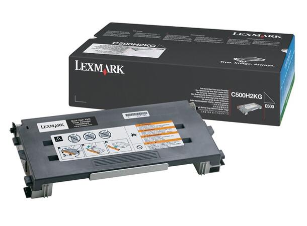 Toner Lexmark C500H2Kg sort 